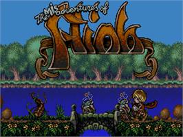 Title screen of Misadventures of Flink on the Commodore Amiga CD32.