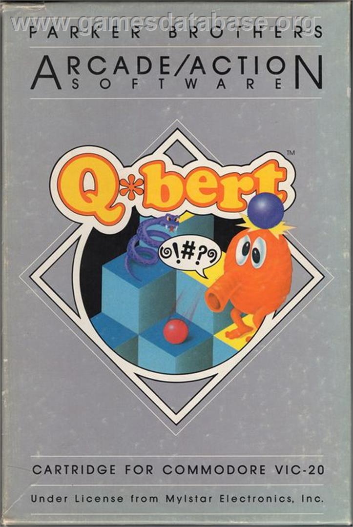Q*bert - Commodore VIC-20 - Artwork - Box