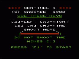 Title screen of Serpentine on the Commodore VIC-20.