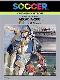Box cover for Soccer on the Emerson Arcadia 2001.