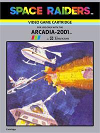 Box cover for Space Raiders on the Emerson Arcadia 2001.