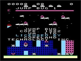 Title screen of Jump Bug on the Emerson Arcadia 2001.
