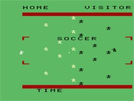 Title screen of Soccer on the Emerson Arcadia 2001.