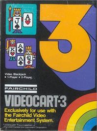 Box cover for Video Blackjack on the Fairchild Channel F.