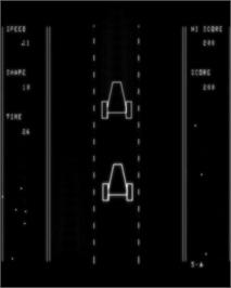 In game image of Vectrace on the GCE Vectrex.