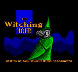 Title screen of Hexagonia & Witching Hour on the MGT Sam Coupe.