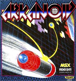 Box cover for Arkanoid on the MSX.