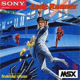 Box cover for Lode Runner on the MSX.