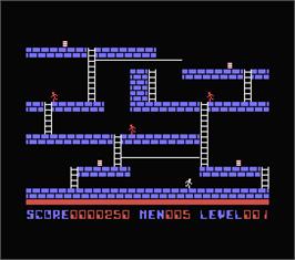 In game image of Lode Runner on the MSX.