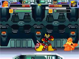 In game image of Megaman Battle - Robot Master Mayhem on the MUGEN.