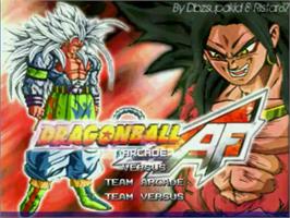 Title screen of Dragon Ball AF on the MUGEN.