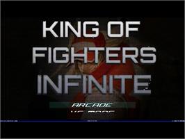 Title screen of King Of Fighters Infinite on the MUGEN.