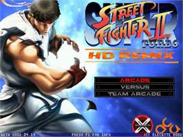 Title screen of Super Street Fighter 2 Turbo HD Remix on the MUGEN.