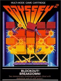 Box cover for Blockout/Breakdown on the Magnavox Odyssey 2.