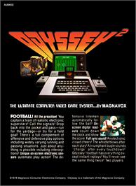 Box back cover for Football! on the Magnavox Odyssey 2.