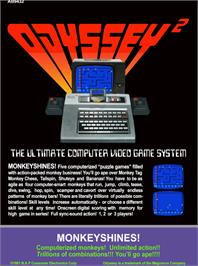 Box back cover for Monkeyshines! on the Magnavox Odyssey 2.