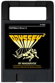 Cartridge artwork for Football! on the Magnavox Odyssey 2.