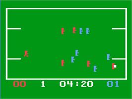 In game image of Hockey! / Soccer! on the Magnavox Odyssey 2.