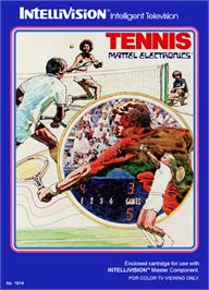 Box cover for Tennis on the Mattel Intellivision.