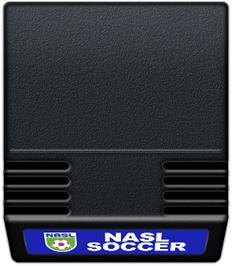 Cartridge artwork for NASL Soccer on the Mattel Intellivision.