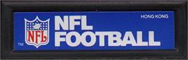 Top of cartridge artwork for NFL Football on the Mattel Intellivision.