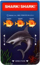 Overlay for Shark! Shark on the Mattel Intellivision.