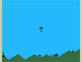 In game image of Air Strike on the Mattel Intellivision.