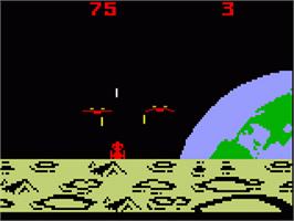 In game image of Demon Attack on the Mattel Intellivision.