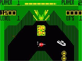 In game image of Vectron on the Mattel Intellivision.
