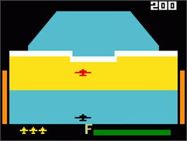 In game image of Zaxxon on the Mattel Intellivision.