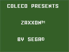 Title screen of Zaxxon on the Mattel Intellivision.