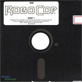 Artwork on the Disc for RoboCop on the Microsoft DOS.