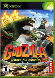 Box cover for Godzilla: Destroy All Monsters Melee on the Microsoft Xbox.