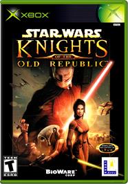 Box cover for Star Wars: Knights of the Old Republic on the Microsoft Xbox.
