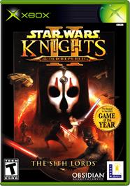 Box cover for Star Wars: Knights of the Old Republic II - The Sith Lords on the Microsoft Xbox.