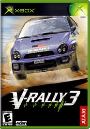 Box cover for V-Rally 3 on the Microsoft Xbox.