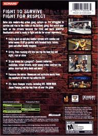 Box back cover for Crime Life: Gang Wars on the Microsoft Xbox.