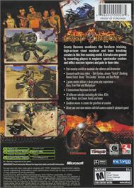 Box back cover for Crusty Demons on the Microsoft Xbox.