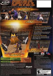 Box back cover for NBA Inside Drive 2004 on the Microsoft Xbox.