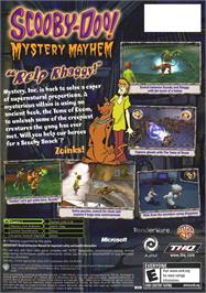 Box back cover for Scooby Doo!: Night of 100 Frights on the Microsoft Xbox.