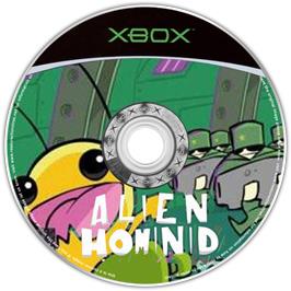 Artwork on the CD for Alien Hominid on the Microsoft Xbox.