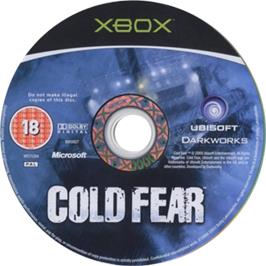 Artwork on the CD for Cold Fear on the Microsoft Xbox.