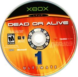 Artwork on the CD for Dead or Alive Ultimate on the Microsoft Xbox.