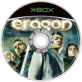 Artwork on the CD for Eragon on the Microsoft Xbox.