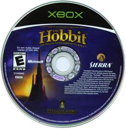 Artwork on the CD for Hobbit on the Microsoft Xbox.