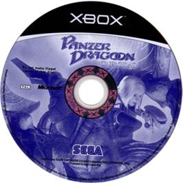 Artwork on the CD for Panzer Dragoon Orta on the Microsoft Xbox.