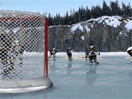 In game image of NHL Rivals 2004 on the Microsoft Xbox.