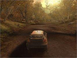 In game image of V-Rally 3 on the Microsoft Xbox.