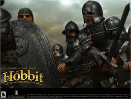 Title screen of Hobbit on the Microsoft Xbox.