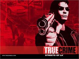 Title screen of True Crime: Streets of LA on the Microsoft Xbox.